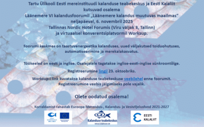 KUTSE: VI Läänemere kalandusfoorum 6. novembril 2025 Tallinnas