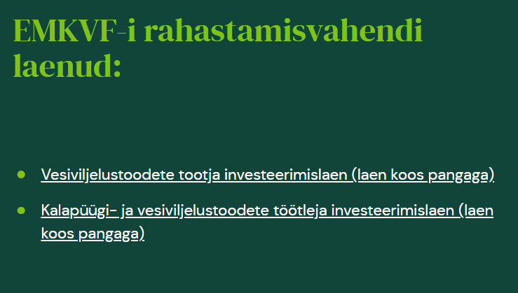 Euroopa Merendus-, Kalandus- ja Vesiviljelusfondi 2021-2027 (EMKVF) rahastamisvahend